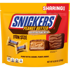 Fun Size Peanut Butter, Caramel & Peanuts Milk Chocolate Bars Individually Wrapp