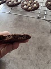 Keto Peppermint Mocha Cookies with Peppermint Chocolate Chips * Diabetic Safe