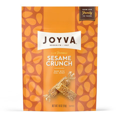 Joyva Sesame Crunch, 16 Oz (454G) Pouch | Individually Wrapped Honey Sesame Cand