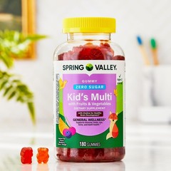 Spring Valley Zero Sugar Kids Multi Gummy, 180 Count.