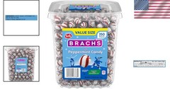 Bob’s Sweet Stripes Peppermint Candy – 3.9 lb Tub of 350 Indiv. Wrapped Treats