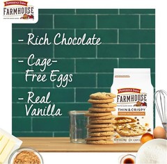 Pepperid Farm Farmhouse Thin & Crispy Toffee Milk Chocolate Cookies,. Bag