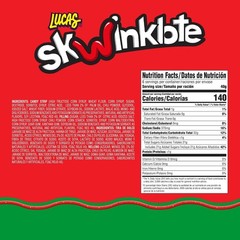 Lucas Skwinklote Watermelon Flavor Sweet and Sour Candy Strip, 1.41oz – 6 Pieces