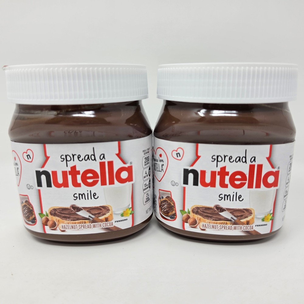 Bundle Pack 2 Nutella Hazelnut Spread with Cocoa 13 ounce oz Jars Exp Jan 2027