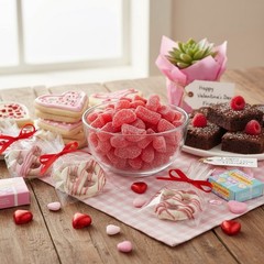 SweetGourmet Cherry Fruit Slices Red Jelly Candy Bulk | 2 Pounds