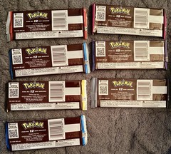 Pokémon Special Edition Hershey’s Chocolate Bar 1.55 oz each- #’s 2,3,4,6,7,9,10