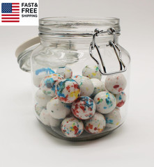 Psychedelic Jawbreakers Candy 1 Inch 1 Pound Hard as a Rock – Long 32 Pieces