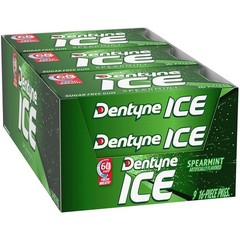 Ice Spearmint Sugar-Free Chewing Gum, 144 Count – Low Calorie Breath Booster
