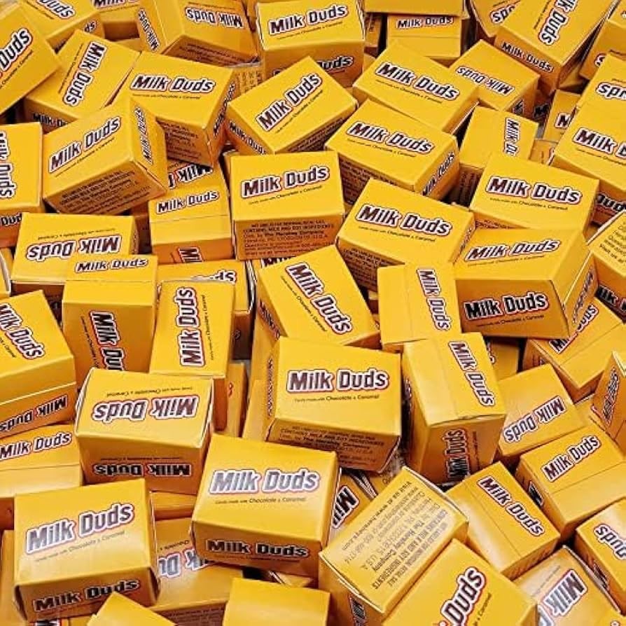Snack Size Milk Duds Caramel Chocolate Candy 2 LB Bulk Chocolate Caramel Snacks