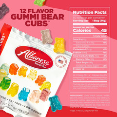 World’S Best 12 Flavor Gummi Bear Cubs | 50-0.5Oz Snack Packs of Candy | Miniatu