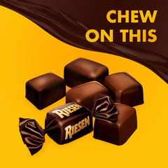 RIESEN Chewy Caramel Covered in Rich European Chocolate Bulk Candy (2 Pounds)