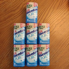 Set of 7 Mentos Pure Fresh Sugar-Free Gum-Fresh Mint 80-Piece Packs *560 Pieces*