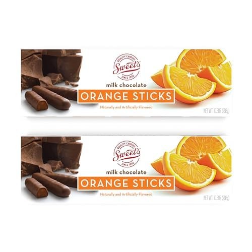 Sweet Candy Company Chocolate Covered Orange Sticks Pack Of 2 Gluten Free 10….