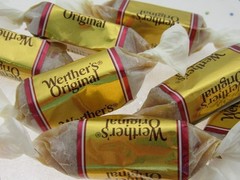 Werther’s Soft Caramels 8oz Chews Pink Label Chewy Candy ~ Half Pound Sweets