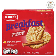 Benton’s Breakfast Biscuits 2 Flavor Blueberry & Cinnamon Whole Grain 8.8oz Each