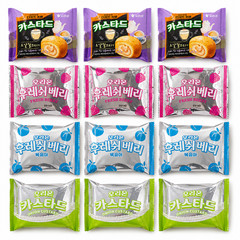 Orion Korean Sweet Dessert Variety Pack Soft Cake Snacks 12 Pack 4 Flavors