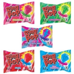 Assorted Lollipop Ring Gems – 20 Count Bag (Case of 12)