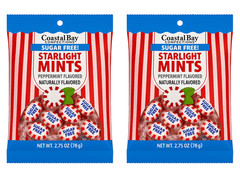 Coastal Bay Sugar Free Peppermint Hard Candy 2.75oz bag (2 Pack)