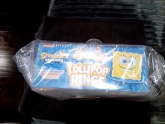 Sponge Bob Squarepants lollipop rings. 18 count 3 flavors ( Buy 2 for 1 Price )