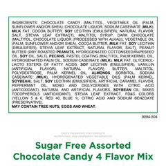 Russell Stover Sugar-Free, 4 Flavor Mix, Bulk Chocolate Candy Bars (1 Pound)