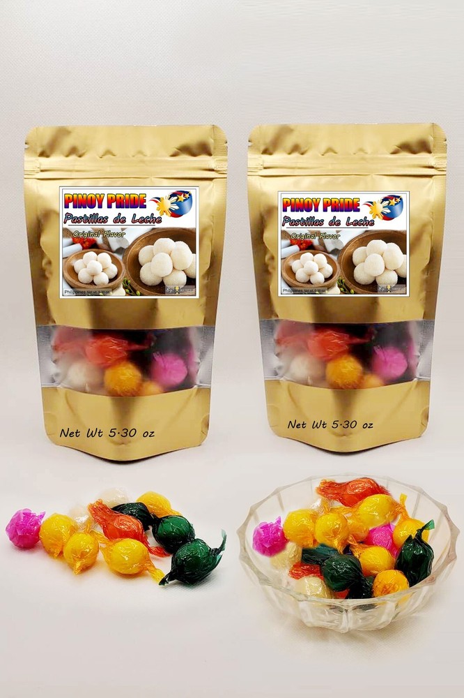 Pastillas de Leche Candy, Pinoy Snacks, 50-60 Pcs, 10.60 oz 3 Flavors