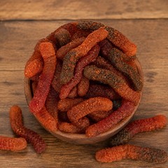 Chamoy Chili Gummy Worms Candy | 16 oz (1 LB) Bag | Mexican Style Spicy Candy
