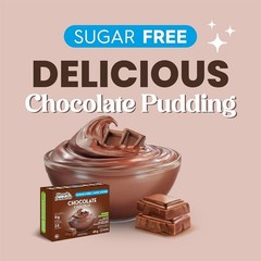 Low-Calorie Delicious Chocolate Instant Pudding – Sugar-Free 6-Pack, 1.7 Oz Each