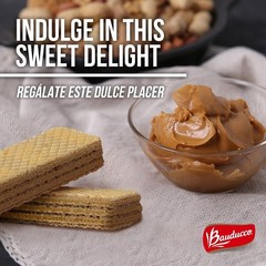Bauducco 3-Layer Peanut Butter Wafer Cookies, Crispy Sweet Snack 5 oz