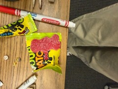 rare big sour patch kid found in a snack size sour patch kid bag