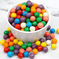 Gumballs for Gumball Machine, 0.5 Inch Mini Gumballs, Approx. 280 Pieces, 1Lb Bu