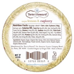 Organic Hard Candy, Meyer Lemon & Raspberry, 2 oz (57 g)
