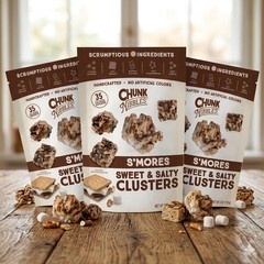 Chunk Nibble S’mores Sweet & Salty Clusters Handcrafted Peanut-Free 3-4.25oz Bag