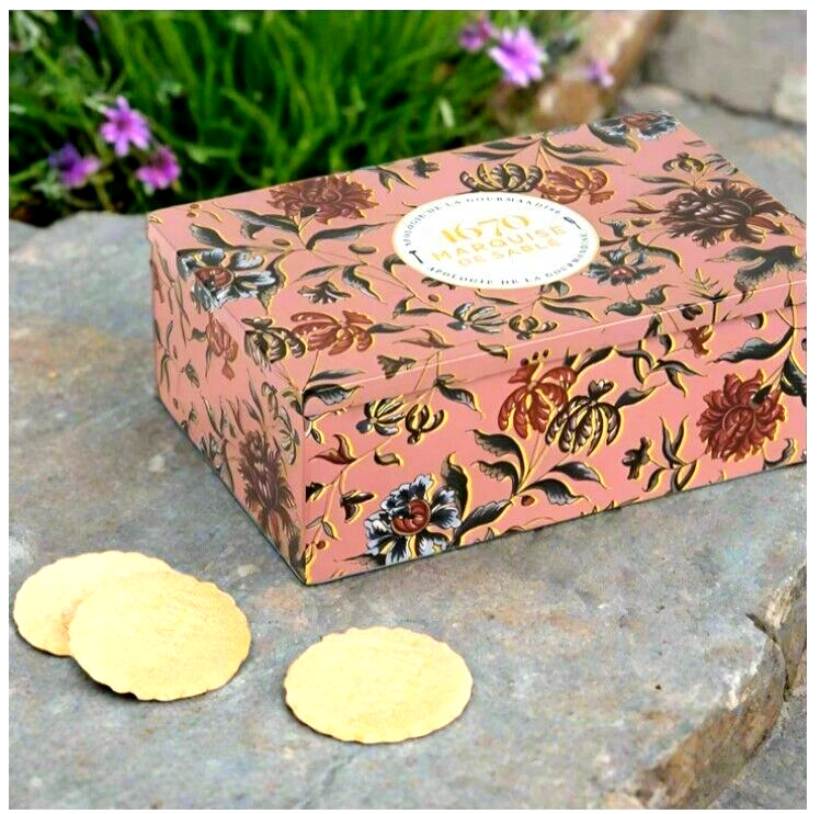 La Sablesienne, “Marquise a Chambord” Tin of Assorted French Butter Cookies