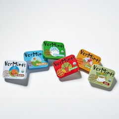 VerMints Organic Breath Mints – 1.41 Ounce (Pack of 6), Multicolor