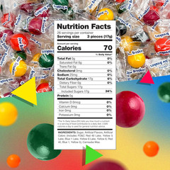 Jawbreakers Hard Candy | 1 Pound Bag – Approx. 75 Count | Fruit Flavored Assortm