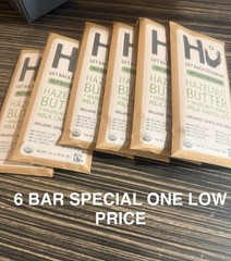 Hu Hazelnut Butter Crunch Milk Chocolate Bars Organic Fairtrade 6-Pack
