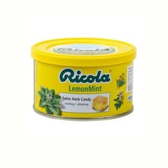 Ricola Herbal Candy Tin 100g LemonMint Sugar-Free Swiss Throat Drops ( X 2 )