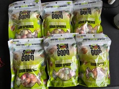 6 bag Sow Good Freeze Dried Sour Spheres Bites Candy 4 oz Bulk Lot BB 07/27