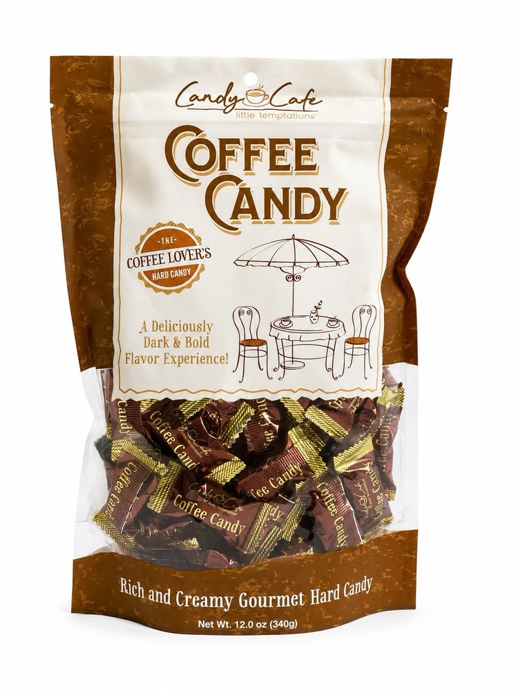 Candy Cafe Coffee Candy Gourmet Hard Candy 12 oz Rich Creamy Coffee Flavor Candy