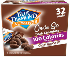 Dark Chocolate Cocoa Dusted Snack Nuts, 100 Calorie Packs, (Pack of 1, 32 Count