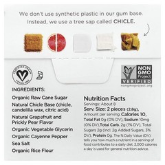 Chewing Gum, Cleanse, Grapefruit, Prickly Pear, Cayenne, Sea Salt, 15 Pieces