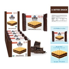 Individually Wrapped Dark Chocolate Wafer Cookies – Keto, Low Carb, Treats