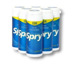 Spry 100% Xylitol Chewing Gum PEPPERMINT Sugar Free Aspartame Free 172 Pcs