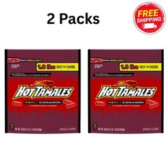 (2 pack) Hot Tamales Fierce Cinnamon Chewy Candy, 28.8 ounce Bag