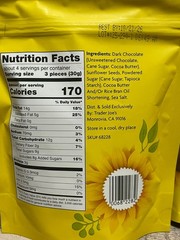 Trader Joes Dark Chocolate Sunflower Seed Butter Cups 4.2oz (4 Pack)