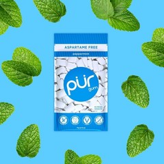 PUR Gum | Aspartame Free Chewing Gum | 100% Xylitol | Natural Peppermint Flavore