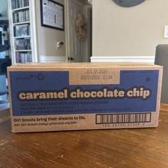Girl Scouts Caramel Chocolate Chip Cookies 1 Case (12 Pkgs) GF Allergy Friendly