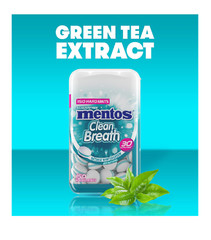 Mentos Clean Breath Sugarfree Hard Mint 150pc Intense Wintergreen Pack of 4