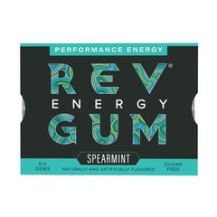 Sugar Free Spearmint Energy Gum – 6 Pack of 6 Pieces