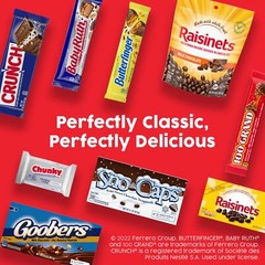 60 Count Assorted Fun Size Chocolate Candy Bars Butterfinger Crunch Baby Ruth…